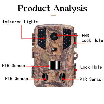 1080P IP66 Waterproof Hunting Camera PIR Night Vision High Difinition